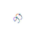 Multi-Ring U-Ring False Nose Ring False Lip Nail Stainless Steel False Ear Bone Nail Piercing Nose Ring. 