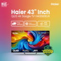 Haier 43 Inch QLED 4K Google TV H43S80EUX New Model Entry Level Gaming TV 📺 Official Warranty | Free Delivery | 0% EMI with Free Delivery.