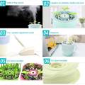 Office Humidifier 200ml Anion Potted Plant Diffuser Ultrasanic Cool Mist Air Purifier Cool Mist Essential Oil Mixture Moisture For Office Home Bedroom. 