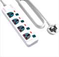 Maxline ML-024 3 Pin Plug Extention Socket 4 Port Power Strip Fire Proof Plastic Body  Multiplug. 