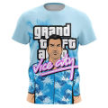 Game GTA T-Shirts Grand Theft Auto Vice City 3D Printed Men Women Fashion Oversized Short Sleeve T Shirt Kids Tees Tops Clothing. 