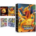 （NEW）240Pcs Pokemon Card Binder Album Livre Pokémon Charizard Map Collectors Playing Game Holder Book Loaded Capacity Folder Kids Toy. 