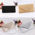 【DM bag factory Store】Women Shimmer Satin Evening Party Clutch Wedding Purse Bridal Crossbody Clutch Bag Bridal Evening Prom Purse. 
