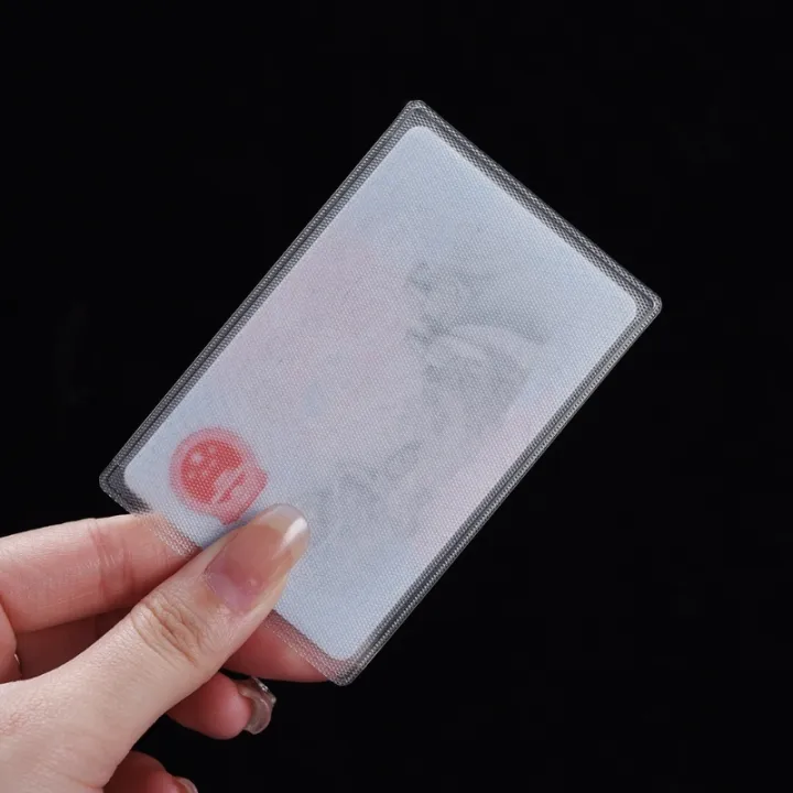 10pcs%20Waterproof%20Transparent%20Card%20Holder%20PVC%20Frosted%20Anti-magnetic%20Card%20Cover%20Business%20Credit%20ID%20Cards%20Card%20Protector%20Sleeves%20-%20Image%207