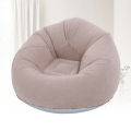 Inflatable Lounge Chair Lightweight Inflatable Sofa Couch Gray Ergonomic Soft for Bedroom. 