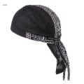 4xDurag Skull Hat Hair Loss Head Scarf Bandana Turban Black. 