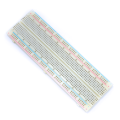830 Point Breadboard Full Size Solderless WHITE Prototyping Test Circuit Board Plug-In 830 Tie Points Pin For Arduino Project Board Cables Connectors DIY - Multi Plug - Multi Plug.