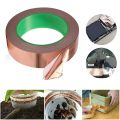 Copper Foil Tape 20Mx30 Mm Wide Adhesive Copper Foil Tape Barrier Tape Double Conductive Self-Adhesive Copper Foil Tape.