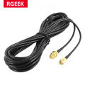Rgeek Router Antenna Rg174 Sma Rp-Sma Male To Female Extension Cable Copper Feeder Wire For Coax Coaxial Wi-Fi Wifi Network. 