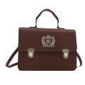 Japanese new JK uniform bag one shoulder hand double shoulder black hand-held Cambridge bag college style postman simple bag. 