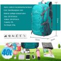 ZHUISHU New Outdoor Hiking Backpack Leisure Travel Sports Camping Hiking Backpack Waterproof 40L Portable Foldable. 