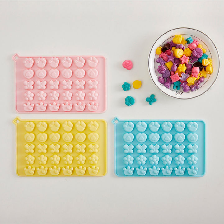 Mini Cartoon Candy Fondant Molds Gummy Silicone Chocolate Ice Tray Mold NOVO