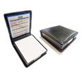 Artificial Leather Slip Pad Holder With White Paper - Pen Holder. 