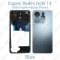 For Xiaomi Redmi Note 14 Side Frame + Back Panel Housing + Camera Glass Back shell Replacement Spare Parts. 