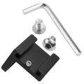 Cold Shoe Mount Adapter 90 Degree Angle for Camera Rig L Bracket Plate. 