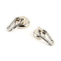 Super strong neodymium hook magnet strong ins magnet hook neodymium iron boron magnetic hook climbing strong magnet with carabiner.