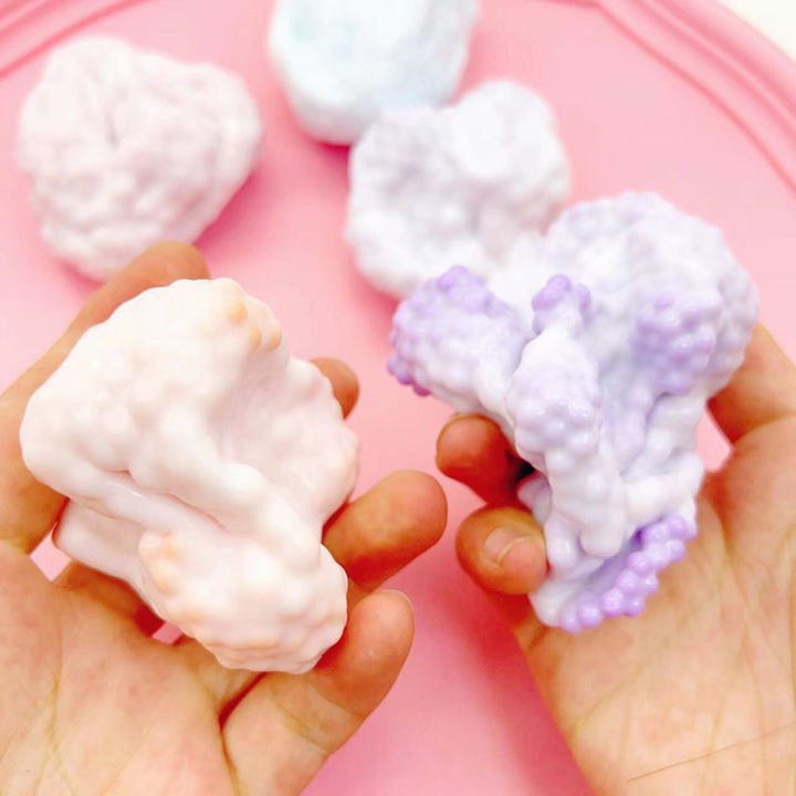 Squishy Table Toys Plasticity Ice Skin Super Soft Ultra-thin Feel Soft Sticky Handmade Ball Light Squeez Stress Relieving Toys Eatop