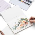 HIMI Watercolor Paper Pad, 5.5X8.5 20 Sheets, Mix Paper Pad, Side Wire Bound, Fine Texture, Watercolor Acrylic Painting Pad, Ink Sketchbook, Art Supplies Drawing Pad.