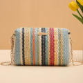 Straw Straw Bag Trendy Rattan Bag Beach Bag for Travel Shoulder Bag Women’s Accessory Beachwear Fashion Item. 
