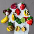Fruits Resin Fridge Magnets Creative 3D Fruit Magnets Simulation Garden Fruits Cartoon Magnets Home Decor effectual.
