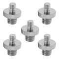 10 Pieces 1/4 Inch Male to 1/4 Inch Male Metal Threaded Screw Adapter Tripod Screw Converter.
