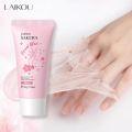 LAIKOU Sakura Peel Off Hand Wax Soften Skin Brightening Hand Mask Smoothing -50gm. 