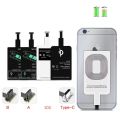 Qi Wireless Charger Receiver Support Type C MicroUSB Fast Wireless Charging Adapter For iPhone5-7 Android phone Wireless Charge.