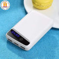 Portable Stylish First Charging Power Bank Case White (Use 3 Piece's 18650 Battery). 