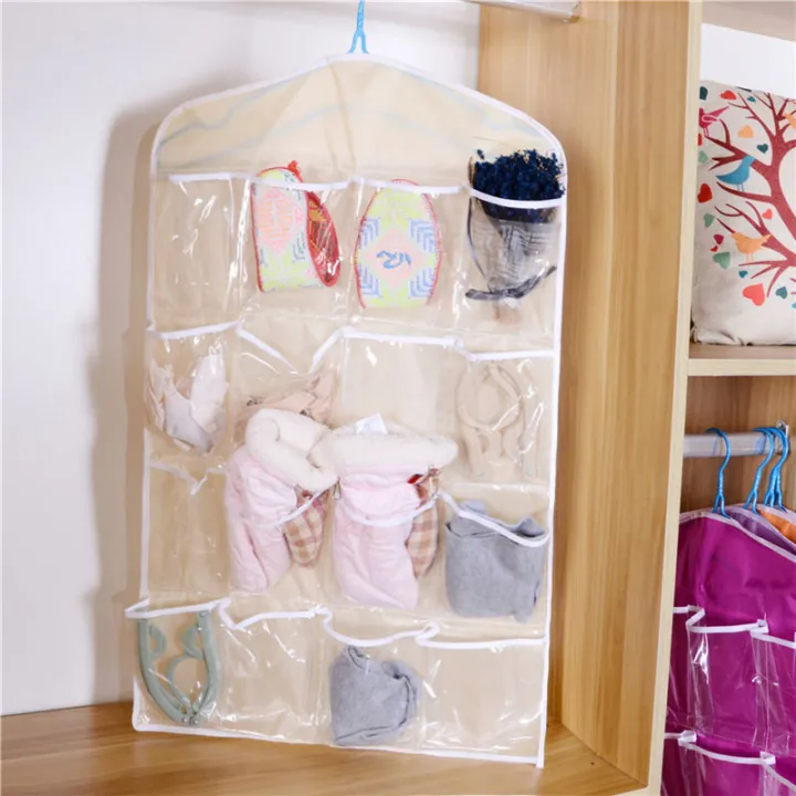 16%20Pockets%20Clear%20Hanging%20Bag%20Socks%20Tie%20Bra%20Underwear%20Rack%20Hanger%20Storage%20Organizer%20Foldable%20Wardrobe%20Wall%20Door%20Back%20Hanging%20Bags%20-%20Image%207