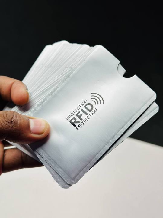 Anti RFID Card Holder Case - NFC Blocking, Aluminium Protection for Credit & Debit Cards - Secure RFID Reader Shield - Silver 3 PC