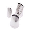 #61 #122 #123 3Pcs/set Rose Petal Piping Nozzle Cake Decorating Icing Tip Stainless Steel Pastry Nozzles For Cream Korea Bean Paste Flower Petal. 