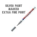 Zeyar Oil-Based Paint Markers, Expert of Rock Painting, Extra Fine Point Permanent Ink & Waterproof, Works on Rock, Wood, Glass, Metal, Ceramic and more (Silver).
