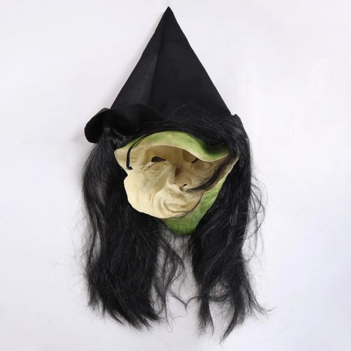 Halloween%20Horror%20Old%20Witch%20Mask%20with%20Hat%20Cosplay%20Scary%20Clown%20Hag%20Latex%20Masks%20Green%20Face%20Big%20Nose%20Old%20Women%20Costume%20Party%20Props%20-%20Image%206