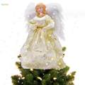 Treetop 12" Angel Figurine Christmas Ornament Lighted Christmas for Cafe.