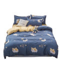 Factory wholesale quilt cover single piece washed cotton student dormitory bed single quilt cover 150x200x230 double quilt sheet.