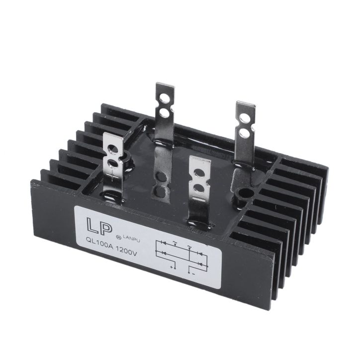 100Amp%201200Volts%204%20Pins%201%20Phase%20Diode%20Bridge%20Rectifier%20QL100%20Type%20-%20Image%202
