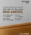 Walton Router WR34G 4G Sim Supported Speed Up to 300 Mbps MU-MIMO 2.4 GHz Internal 4000 mAh Rechargeable Battery. 