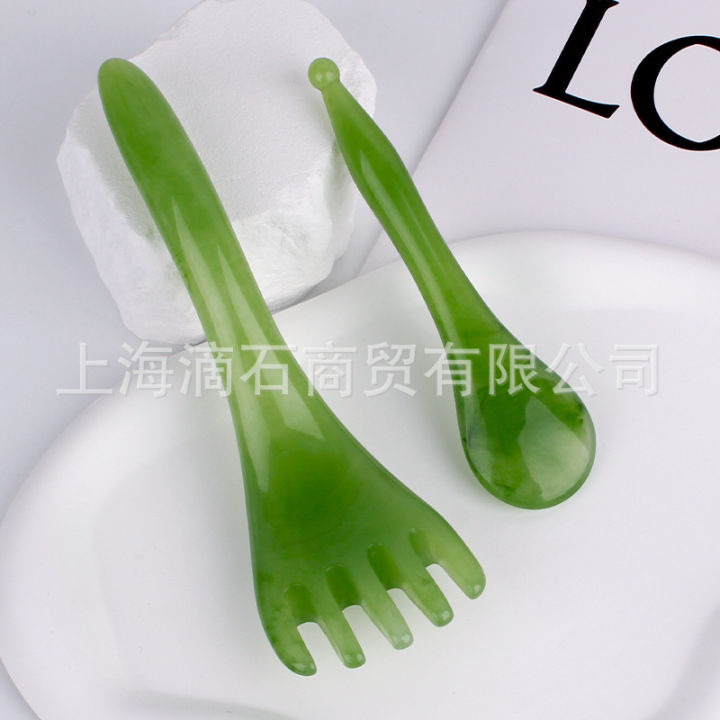 Resin Pulling Stick Face Facial Muscle Massage Scraping Beauty Tool Five Claw Meridian Comb