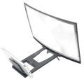 12/14 Inch 3D Cell Phone Screen Projector HD Expander Enlarge Curved Screen Magnifier Amplifier for Mobile Phone Video.