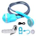 Portable Shower Outdoor/Indoor USB Charging Handheld Rechargeable Showerhead Pumps with 2 Nozzles for Camping Travel Car Wash Swimming Pool.