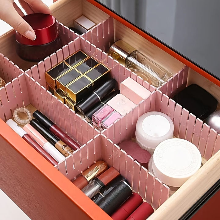 4%20Pcs%20Set%20Plastic%20Drawer%20Storage%20Organizer%20for%20Underwear%20Clothes%20Drug%20Cosmetics%20Desktop%20Office%20Kitchen%20Sundry%20Free%20Cutting%20Rack%20Board%20-%20Image%203