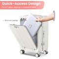 Aluminum 20 Inch Carry-on Luggage, PC Hard Shell Suitcase, Handle Pull Rod Luggage with 360°Double Wheels, Suitcase for Business. 
