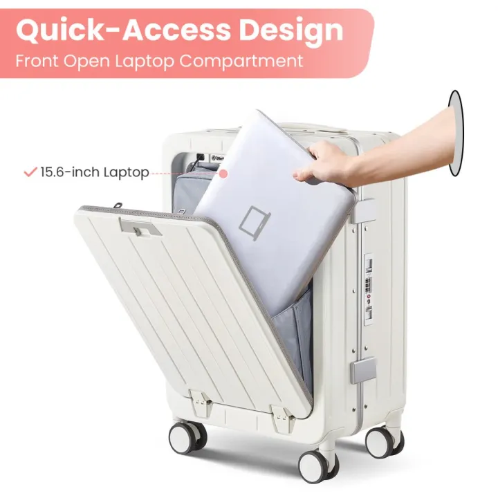 Aluminum%2020%20Inch%20Carry-on%20Luggage,%20PC%20Hard%20Shell%20Suitcase,%20Handle%20Pull%20Rod%20Luggage%20with%20360%C2%B0Double%20Wheels,%20Suitcase%20for%20Business%20-%20Image%205