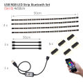 Light up life 4 in 1 5050RGB LED Strip Lights Smart Home bluetooth Controller Wifi Wireless App Controlled Light Strip Rope Kit Decoration Lights.