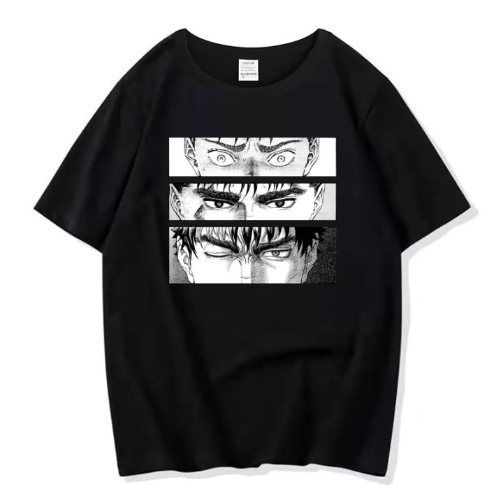 Berserk剑风传奇格斯Guts圆领T恤薄款男女上衣短袖Tshirt跨境专供