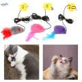 Hanging Door Cat Toys Feather Toy Teaser Toys with Sticky Suction Plush Toy Doorway with. 