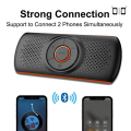 Bluetooth in Car Speakerphone Speaker for Handsfree Talking, Wireless Car Music Player with Visor Clip.