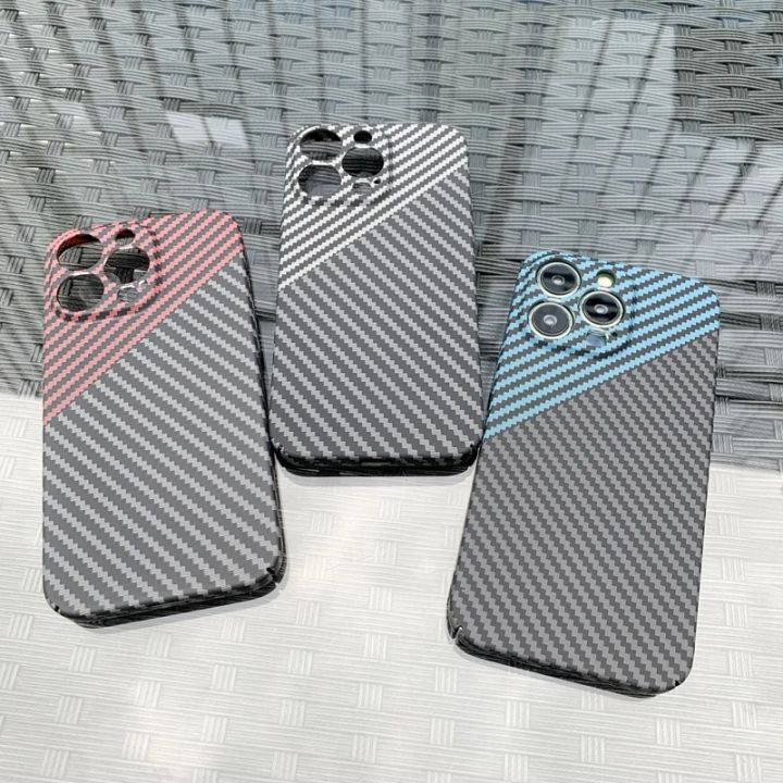 Ultra%20Thin%20Kevlar%20Carbon%20Fiber%20Phone%20Case%20For%20iPhone%20X%20XR%20XS%20Max%2011%2012%2013%2014%20Pro%20Max%2014Plus%20Slim%20Full%20Protective%20Back%20Cover%20-%20Image%204