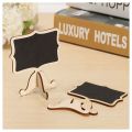 15 Pack Mini Chalkboards Place Cards with Easel Stand - Wood Rectangle Small Chalkboard Signs for Wedding, Birthday Parties, Table Numbers, Food Signs and Special Event Decoration. 