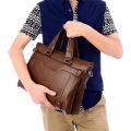 2023 New Men Briefcase Fashion men's bag PU Leather Men Bags Business Brand Male Briefcases Handbags laptop bag High Quality.